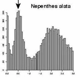 Ks peaks in Nepenthes alata