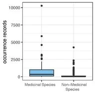Plant species used for medicine tend to be common